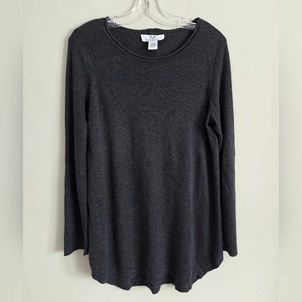 MAGASCHONI | Cashmere Blend Sweater Tunic Gray Sz LARGE